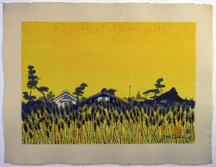 23. Fujieda: Wheat Field at Twilight