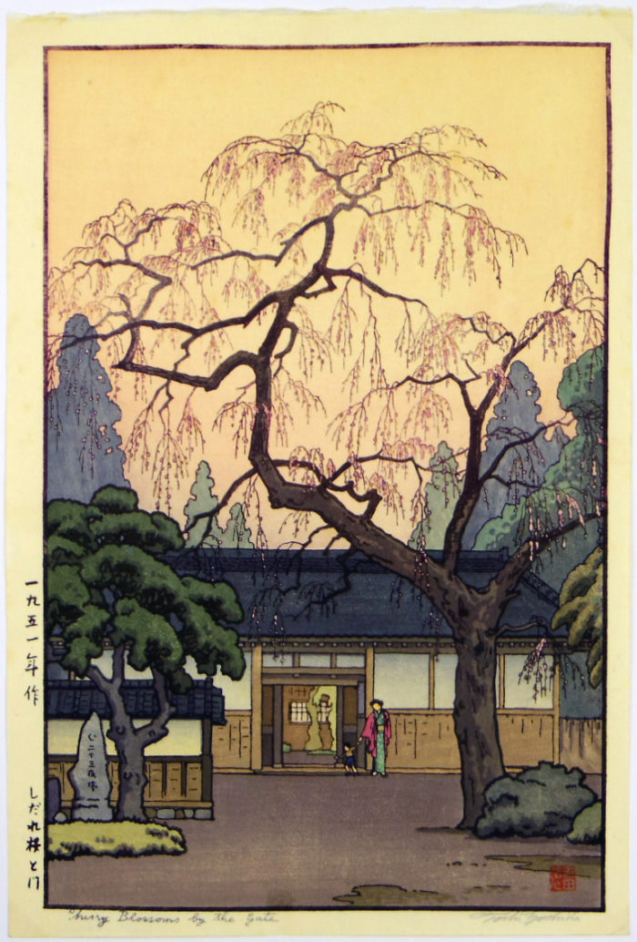 Cherry Blossoms By the Gate