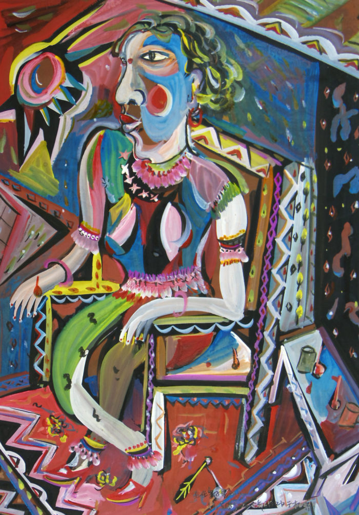 Person Sitting on the Table