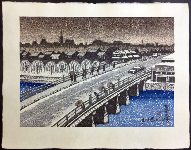 55. Kyoto: Sanjo Ohashi in Snow