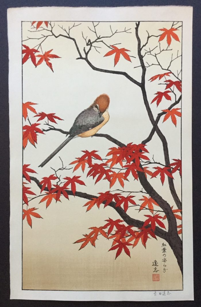 Birds of the Seasons: Fall (Serenity of Red Maple)