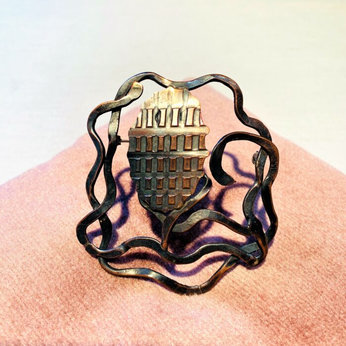 #123 Copper Brooch