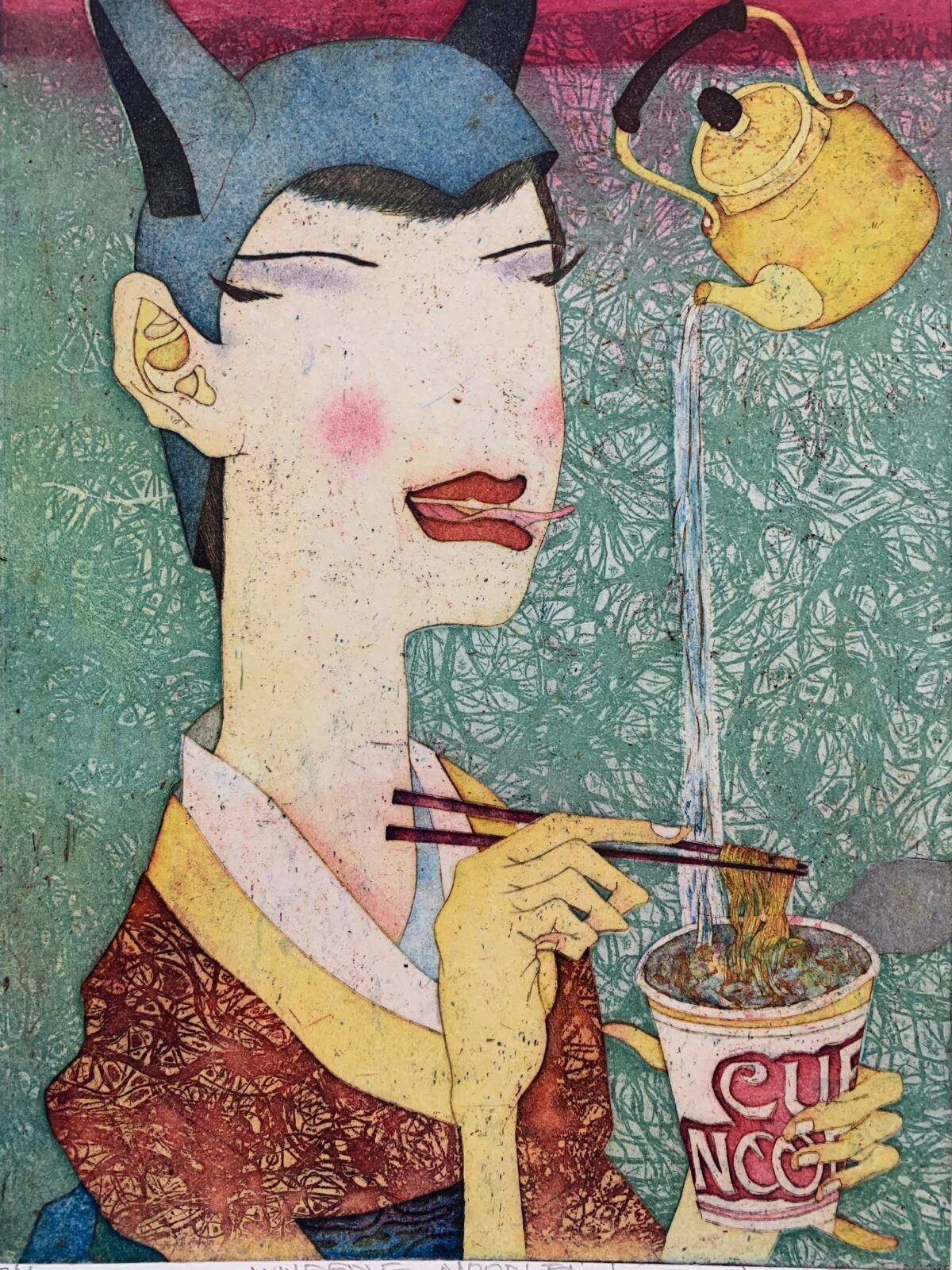 Yuji Hiratsuka Wheedle Noodle White Lotus Gallery