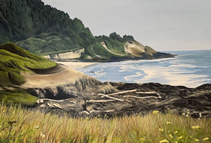 Margaret Prentice - Driftwood on the Oregon Coast