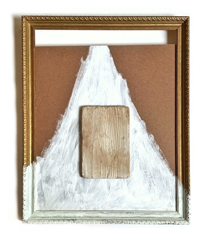 untitled (small square of driftwood)